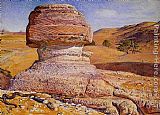 The Sphinx, Gizeh, Looking towards the Pyramids of Sakhara by William Holman Hunt